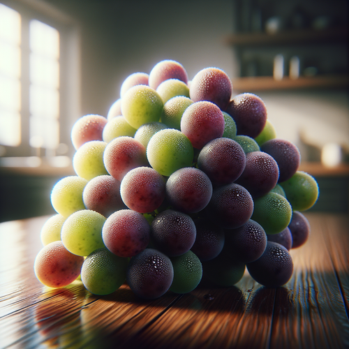 Grapes on a table